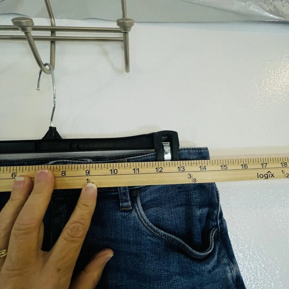 KUT From The Kloth Reese Jeans Womens 4L Blue Straight Mid Rise Stretch Denim‎